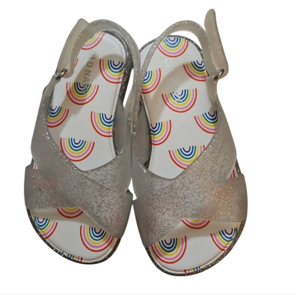 Old Navy Toddler Girls Clear Sandles Size 8 NWOT